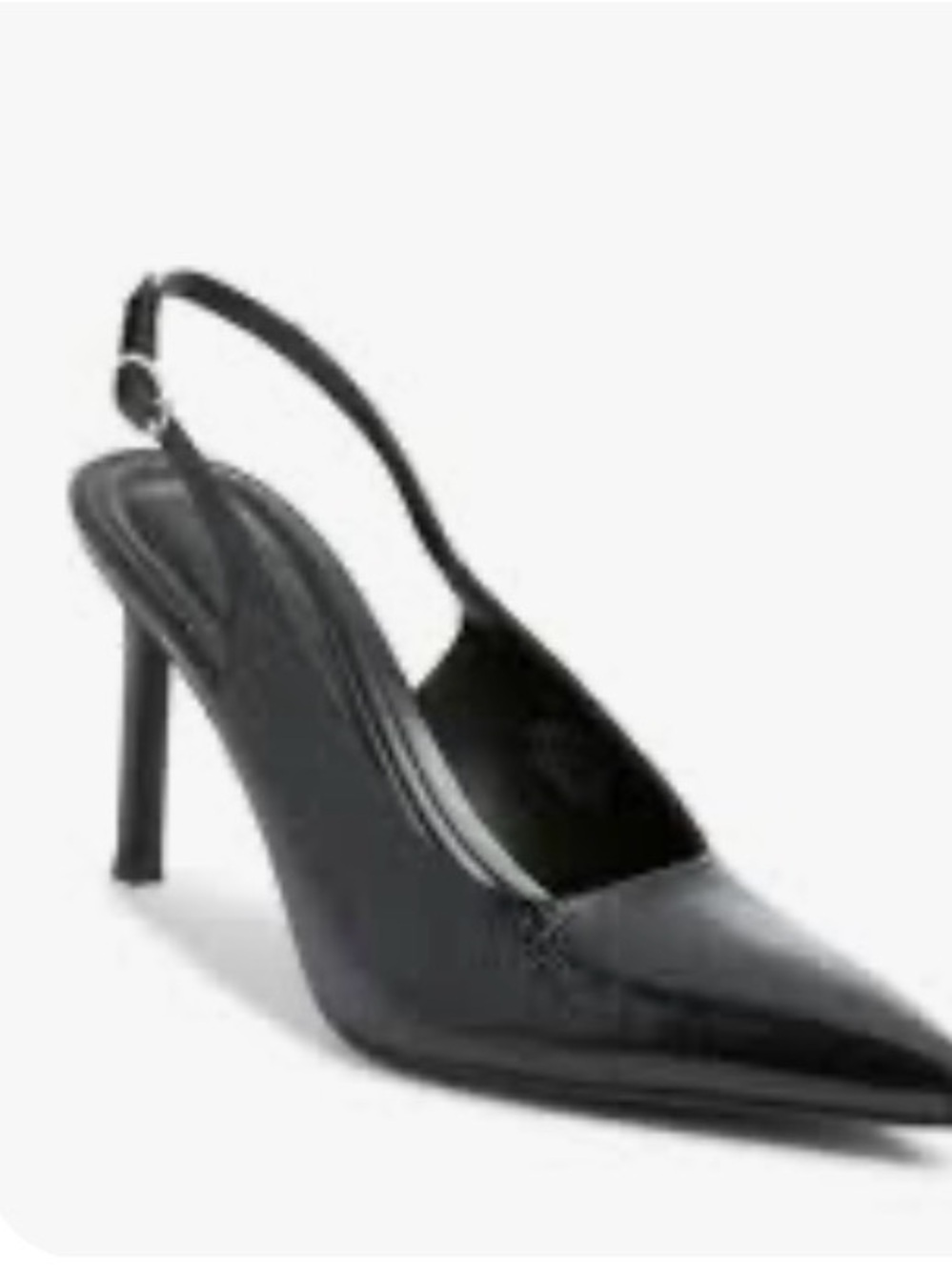 The Nahla slingback Shimmery pointed-toe pump from the brand Open Edit size 9